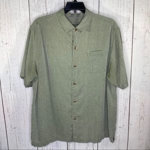 Tommy bahama men’s short sleeve shirt green XL